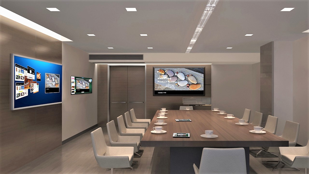 Modern clean boardroom